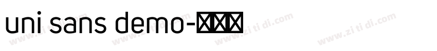 uni sans demo字体转换